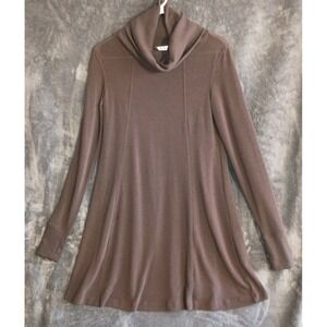CAbi Fireside Cowl Neck Swing Fit Knit Sweater Tunic Top Dress Sz XS A-line